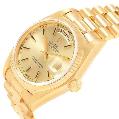 rolex 18 karat vergoldet|rolex day date 40 18 ct.